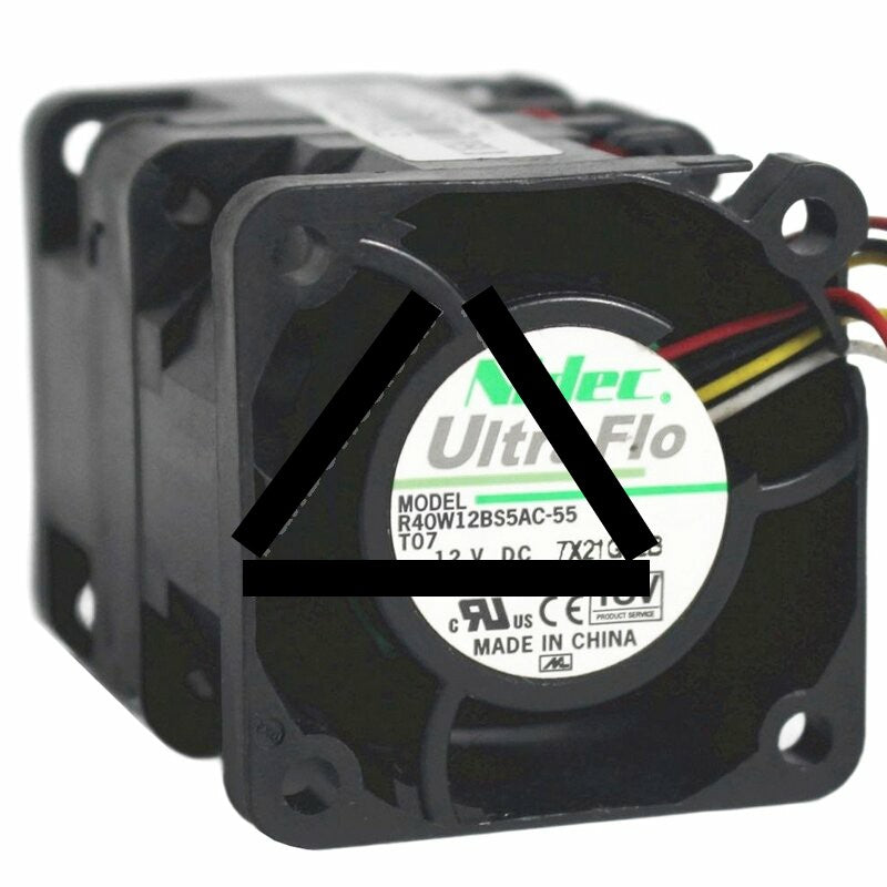 Nidec UltraFlo R40W12BS5AC-55 DC 12V 0.80A 8 Wires Axial Cooling Fan