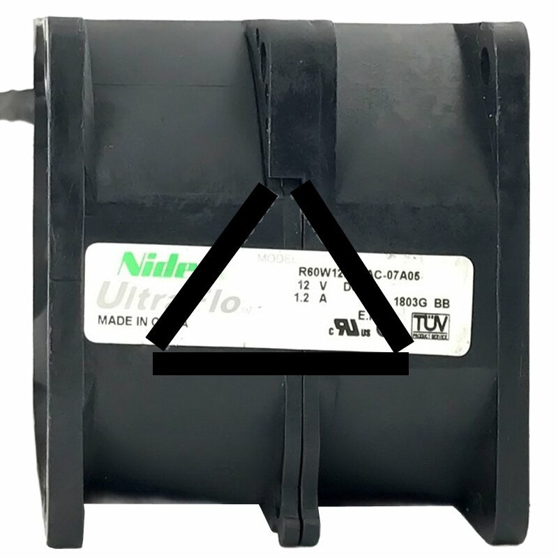 Nidec UltraFlo R60W12BS1AC-07A05 DC 12V 1.2A 6056 Axial Cooling Fan