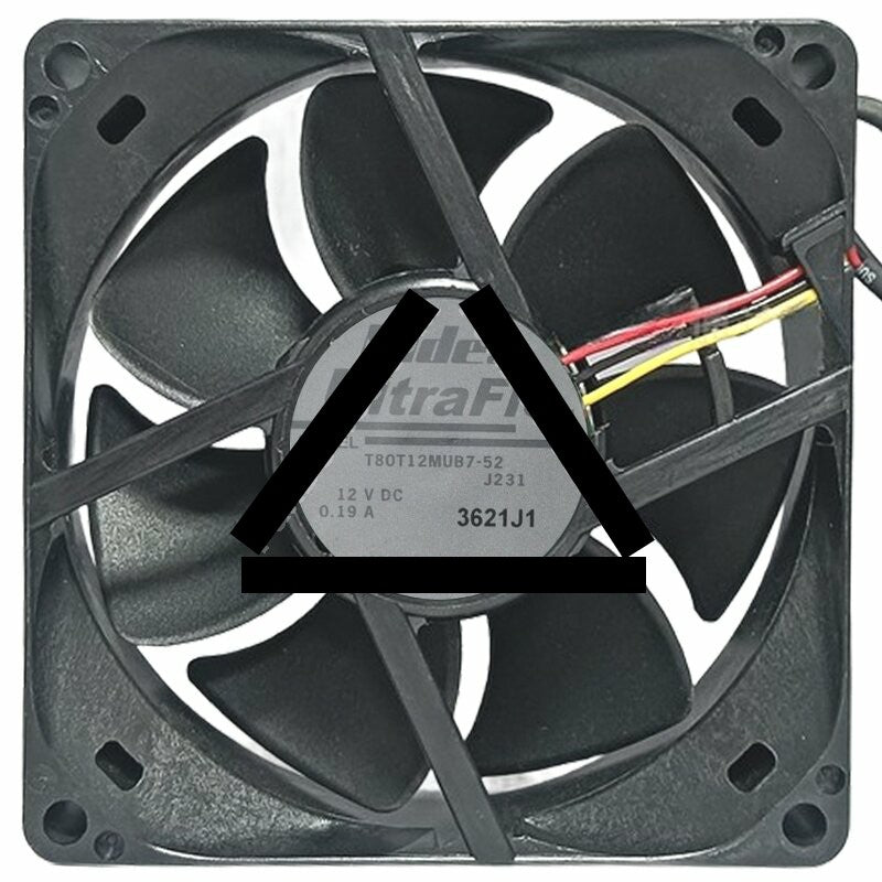Nidec UltraFlo T80T12MUB7-52 DC 12V 0.19A 3 Wires Axial Cooling Fan