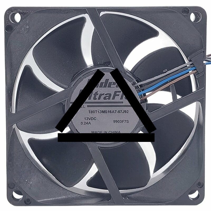 Nidec UltraFlo T80T13MS16A7-57J92 DC 13V 0.24A PWM Axial Cooling Fan