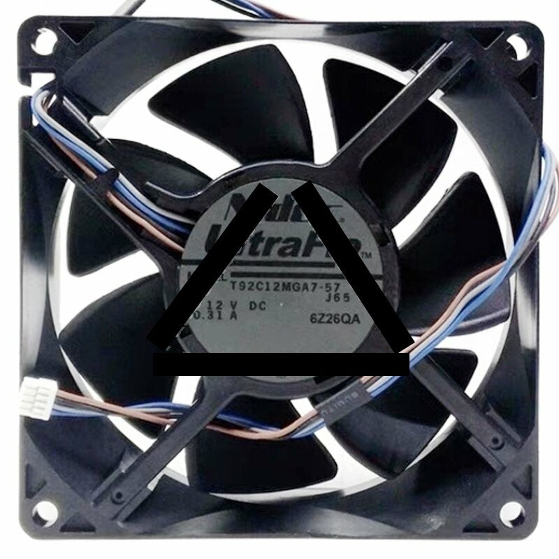 Nidec UltraFlo T92C12MGA7-57 DC 12V 0.31A 4 Wires Axial Cooling Fan