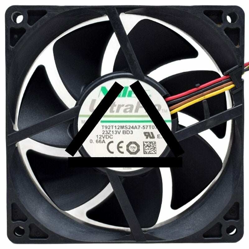 Nidec UltraFlo T92T12MS24A7-57T07 DC 12V 0.66A 4 Wires 9225 Axial Fan