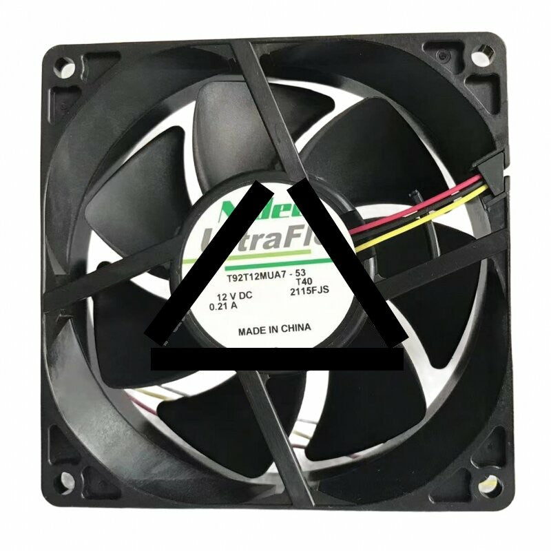 Nidec UltraFlo T92T12MUA7-53T40 DC 12V 0.21A 2 Wires / 3 Wires Axial Cooling Fan