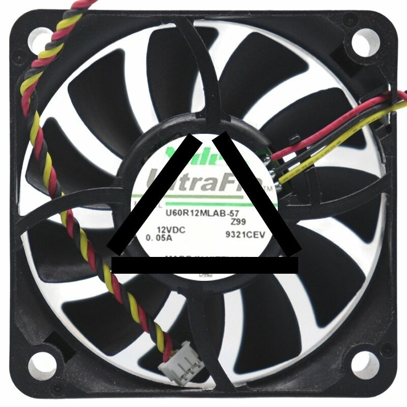 Nidec UltraFlo U60R12MLAB-57Z99 DC 12V 0.05A 6015 Axial Cooling Fan