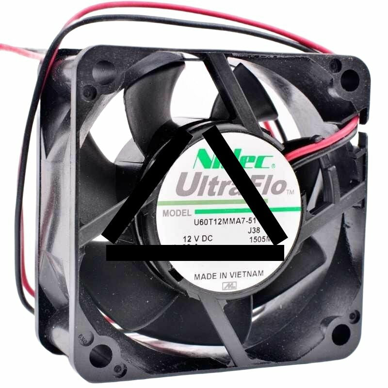 Nidec UltraFlo U60T12MMA7-51 DC 12V 0.06A 6025 Axial Cooling Fan
