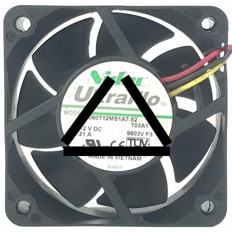 Nidec UltraFlo U60T12MS1A7-52T03A1 DC 12V 0.21A Axial Cooling Fan