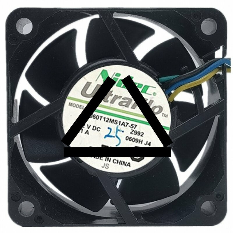 Nidec UltraFlo U60T12MS1A7-57 DC 12V 0.21A 4 Wires 6025 PWM Axial Fan