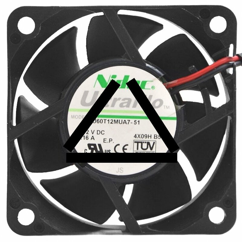 Nidec UltraFlo U60T12MUA7-51 DC 12V 0.16A 2 Wires Axial Cooling Fan