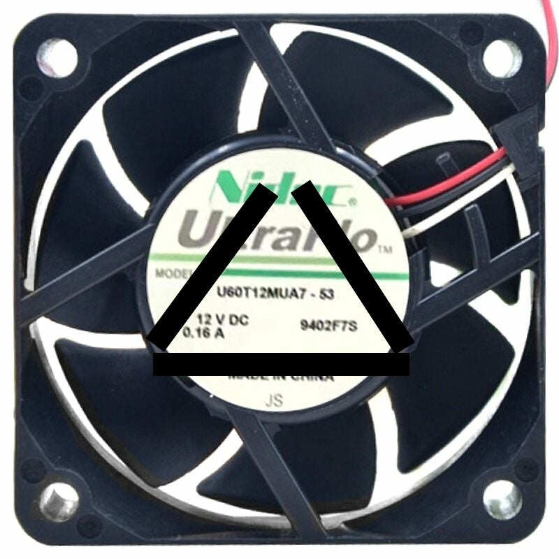 Nidec UltraFlo U60T12MUA7-53 DC 12V 0.16A 2 / 3 Wires 6025 Axial Fan