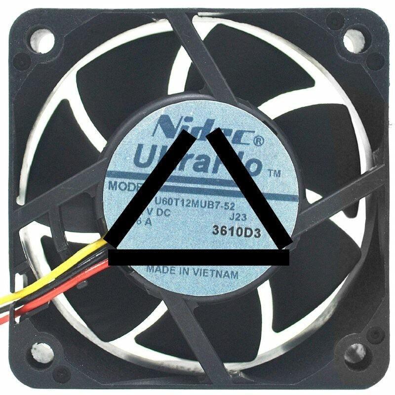 Nidec UltraFlo U60T12MUB7-52 DC 12V 0.16A 3 Wires Axial Cooling Fan
