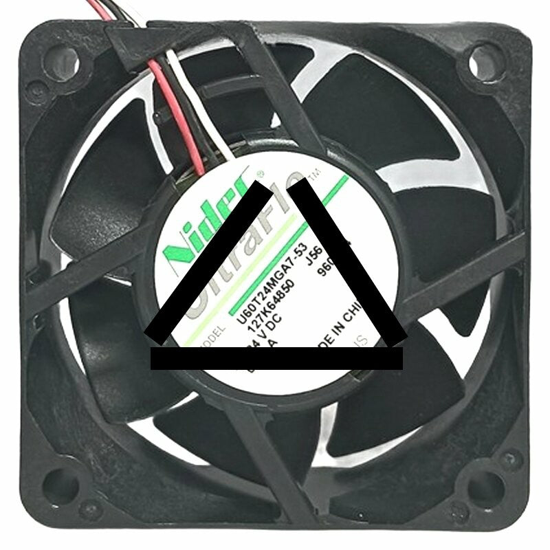 Nidec UltraFlo U60T24MGA7-53J56 DC 24V 0.06A 3 Wires 6025 Axial Fan