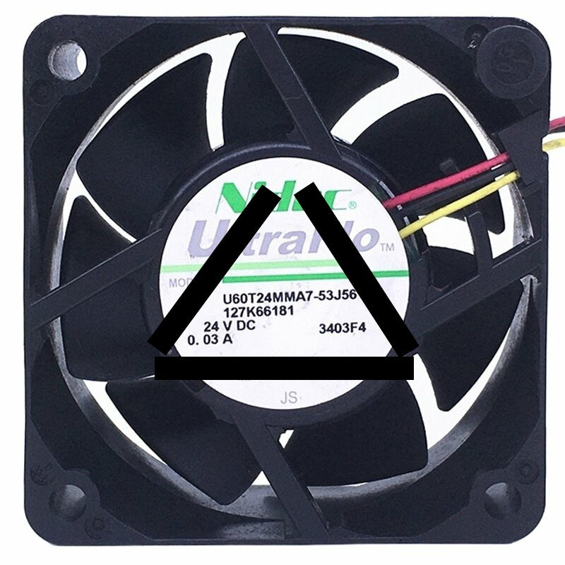 Nidec UltraFlo U60T24MMA7-53J561 DC 24V 0.03A 3 Wires Axial Cooling Fan