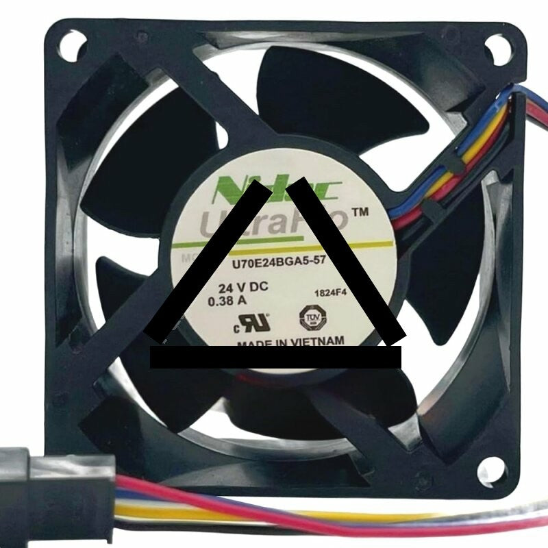 Nidec UltraFlo U70E24BGA5-57 DC 24V 0.38A 4 Wires Axial Cooling Fan