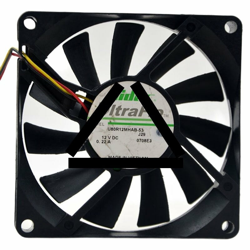 Nidec UltraFlo U80R12MHAB-53 DC 12V 0.22A 8015 Axial Cooling Fan
