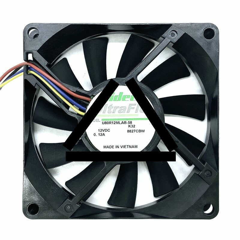 Nidec UltraFlo U80R12MLAB-58 DC 12V 0.12A 8015 Axial Cooling Fan