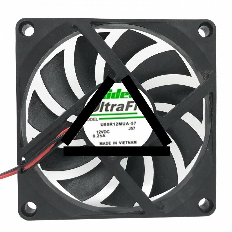 Nidec UltraFlo U80R12MUA-57 DC 12V 0.25A 8010 Axial Cooling Fan