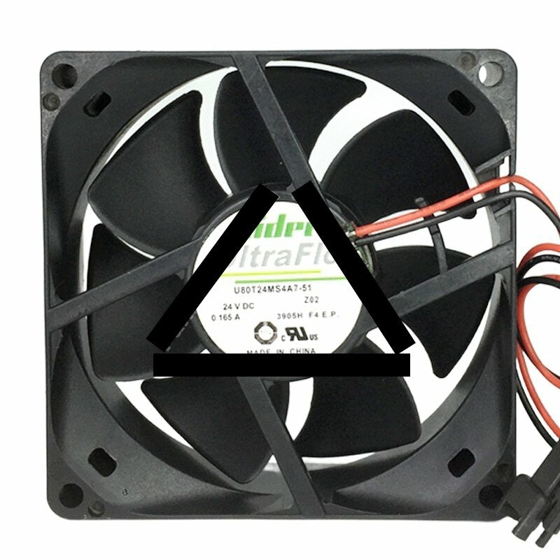 Nidec UltraFlo U80T24MS4A7-51 DC 24V 0.165A 8025 Axial Cooling Fan