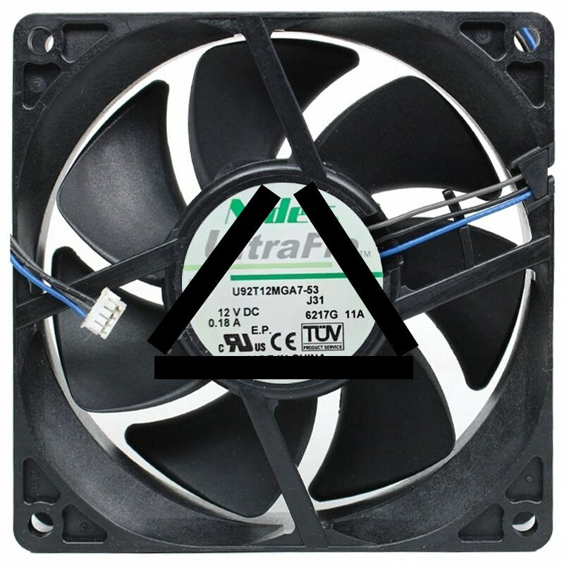 Nidec UltraFlo U92T12MGA7-53J31 DC 12V 0.18A 2 / 3 Wires 9225 Axial Fan