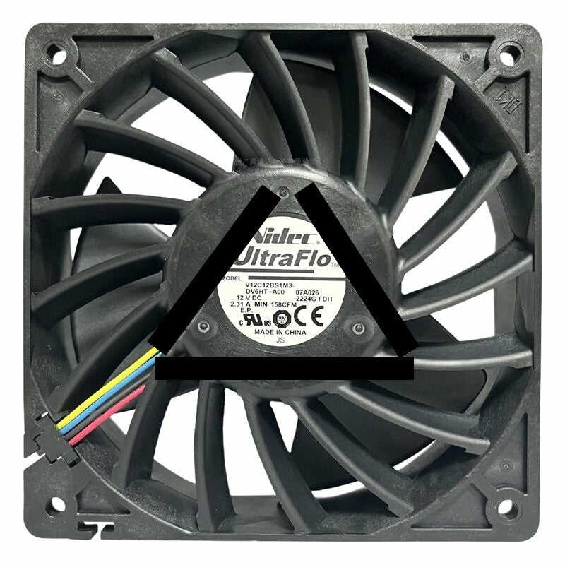 Nidec UltraFlo V12C12BS1M3-DV6HT-A00 DC 12V 2.31A Axial Cooling Fan