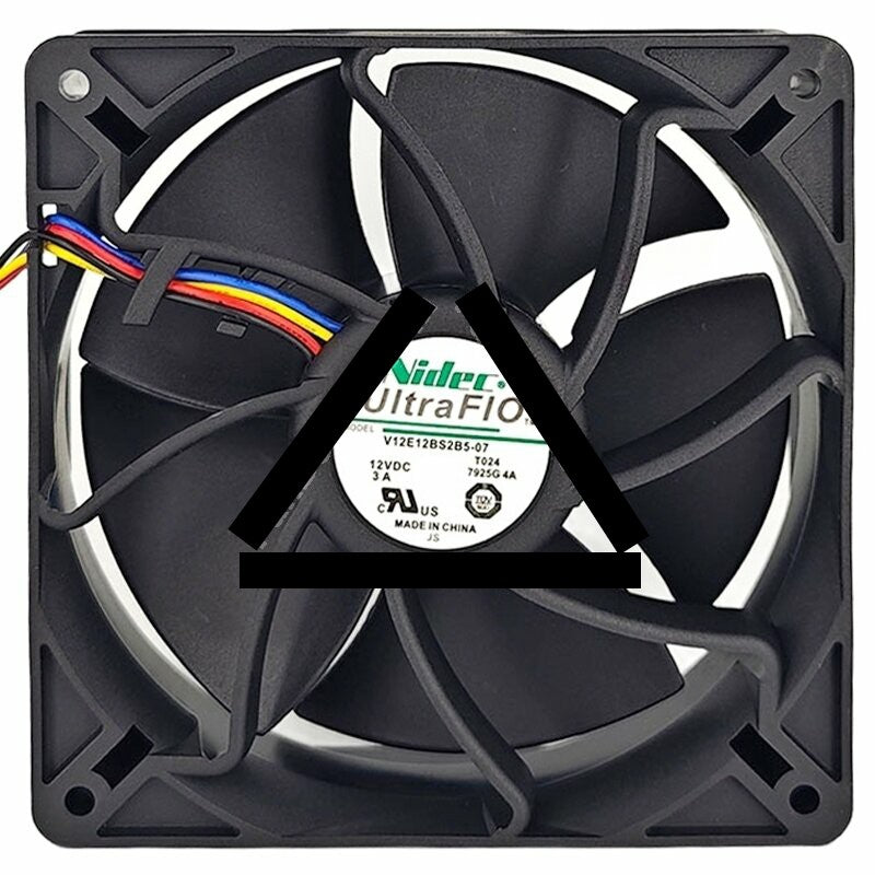 Nidec UltraFlo V12E12BS2B5-07T024 DC 12V 3A 4 Wires Axial Cooling Fan