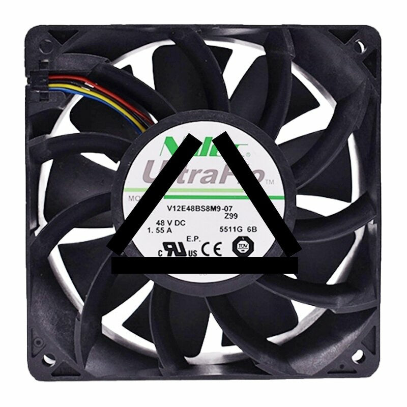 Nidec UltraFlo V12E48BS8M9-07 DC 48V 1.55A 12038 Axial Cooling Fan