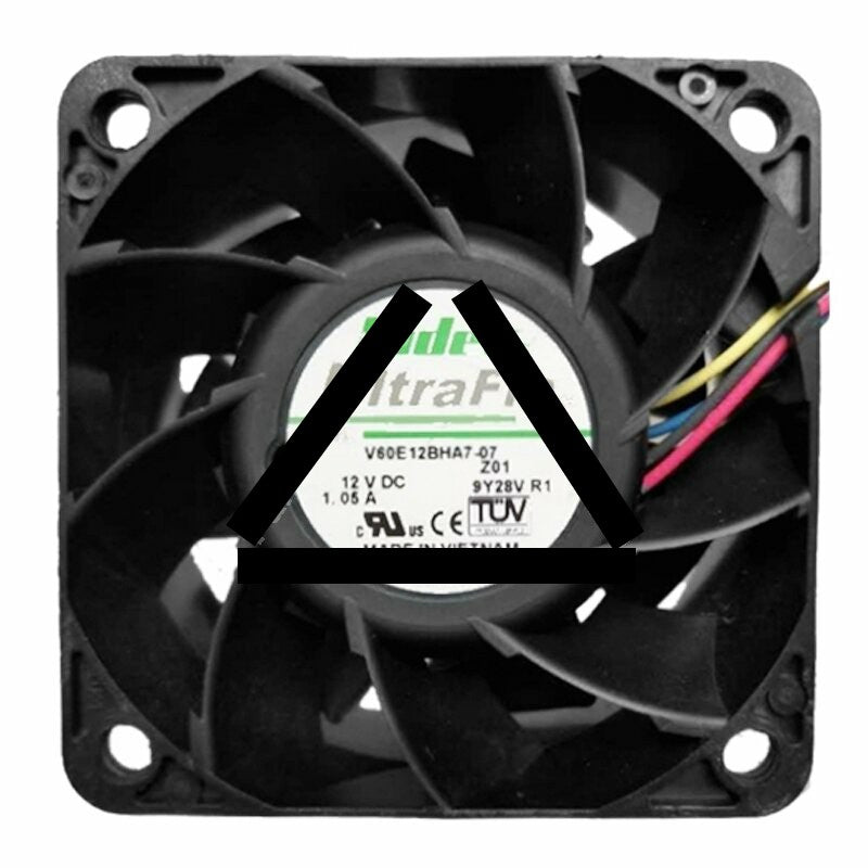 Nidec UltraFlo V60E12BHA7-07 DC 12V 1.05A 6038 Axial Cooling Fan