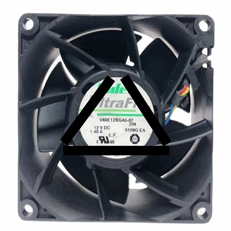 Nidec UltraFlo V80E12BGA5-07 DC 12V 1.40A 8038 Axial Cooling Fan