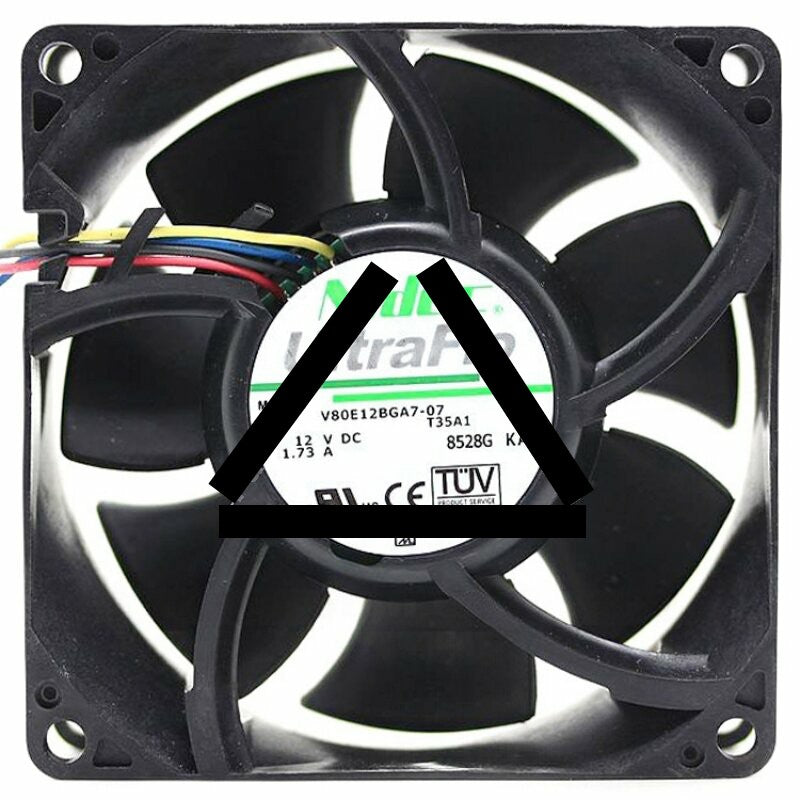 Nidec UltraFlo V80E12BGA7-07 DC 12V 1.73A 8038 Axial Cooling Fan