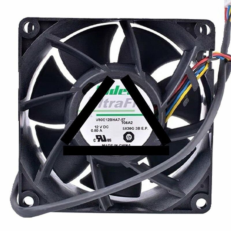 Nidec UltraFlo V80E12BHA7-57 DC 12V 0.80A 8038 Axial Cooling Fan