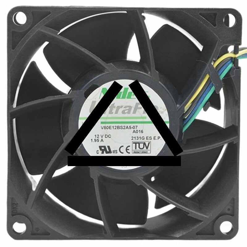 Nidec UltraFlo V80E12BS2A5-07 DC 12V 1.95A Axial Cooling Fan