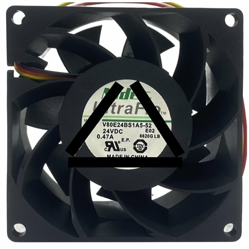 Nidec UltraFlo V80E24BS1A5-52E02 DC 24V 0.47A Axial Cooling Fan