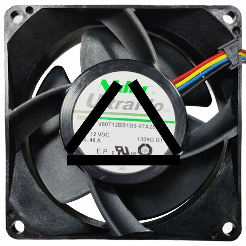 Nidec UltraFlo V80T12BS1B3-07A25 DC 12V 0.48A 4 Wires PWM Axial Fan