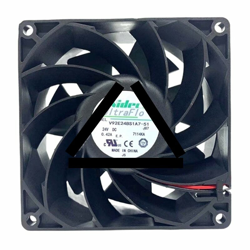 Nidec UltraFlo V92E24BS1A7-51 DC 24V 0.42A 9038 Axial Cooling Fan