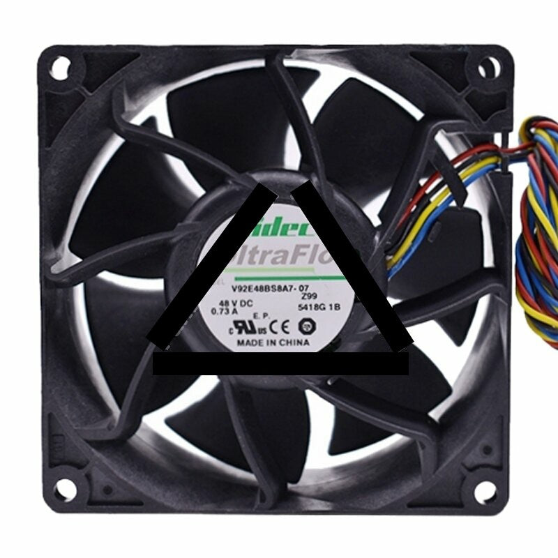 Nidec UltraFlo V92E48BS8A7-07 DC 48V 0.73A 9038 Axial Cooling Fan