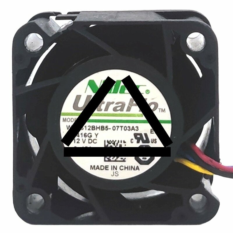 Nidec UltraFlo W38S12BHB5-07T03A3 DC 12V 0.45A 4 Wires Axial Cooling Fan
