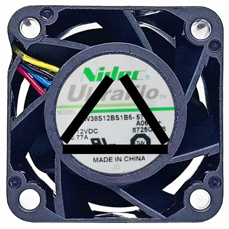 Nidec UltraFlo W38S12BS1B5-57A064 DC 12V 0.77A PWM Axial Cooling Fan