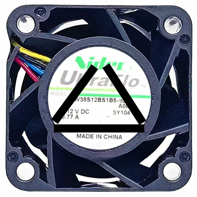 Nidec UltraFlo W38S12BS1B5-80 DC 12V 0.77A 4 Wires PWM Axial Cooling Fan