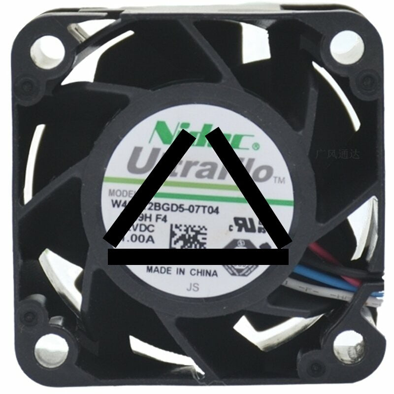 Nidec UltraFlo W40S12BGD5-07T04 DC 12V 1.00A 4 Wires Axial Cooling Fan