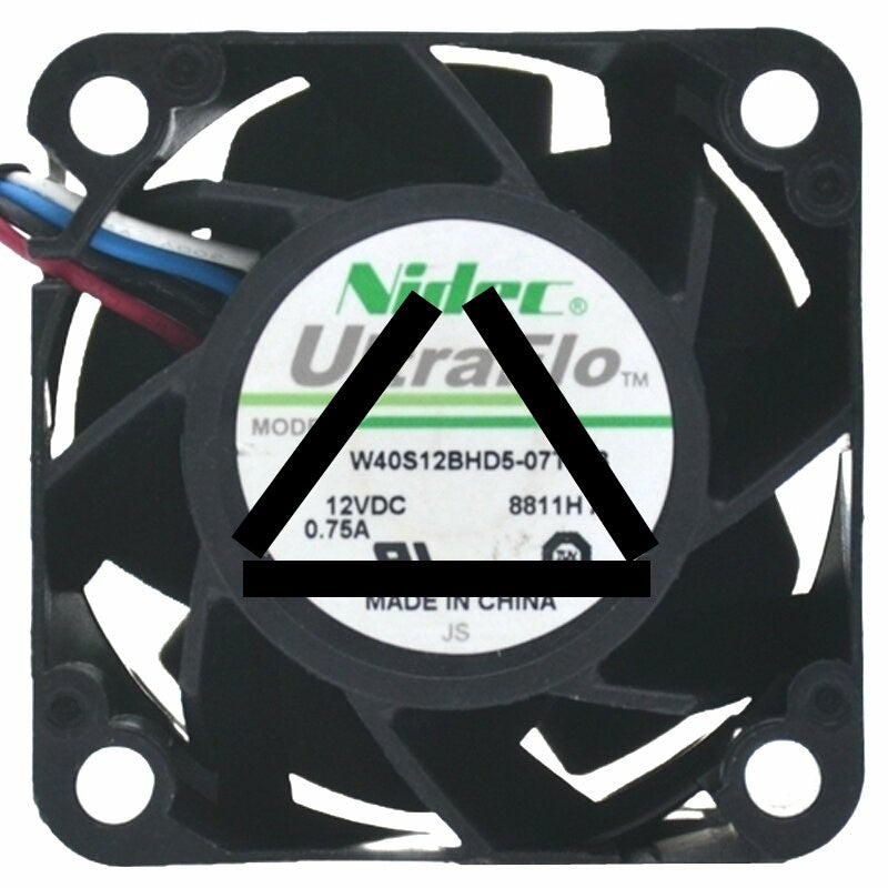 Nidec UltraFlo W40S12BHD5-07T043 DC 12V 0.75A 4 Wires Axial Cooling Fan