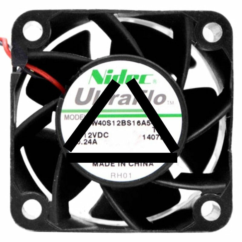Nidec UltraFlo W40S12BS16A5-51 DC 12V 0.24A 2 Wires Axial Cooling Fan