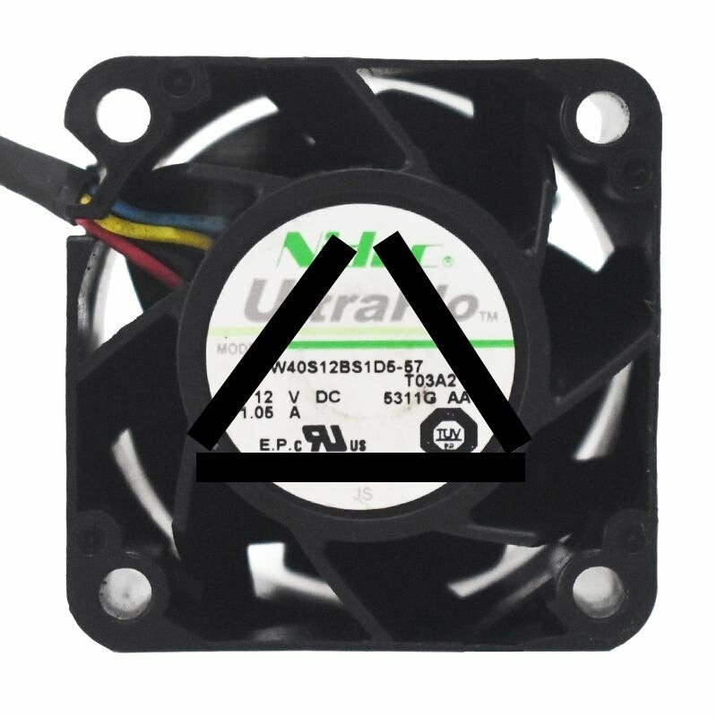 Nidec UltraFlo W40S12BS1D5-57 DC 12V 1.05A 4028 Axial Cooling Fan