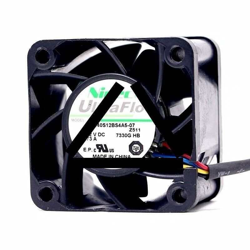 Nidec UltraFlo W40S12BS4A5-07 DC 12V 0.73A 2 Wires / 3 Wires / 4 Wires Axial Cooling Fan