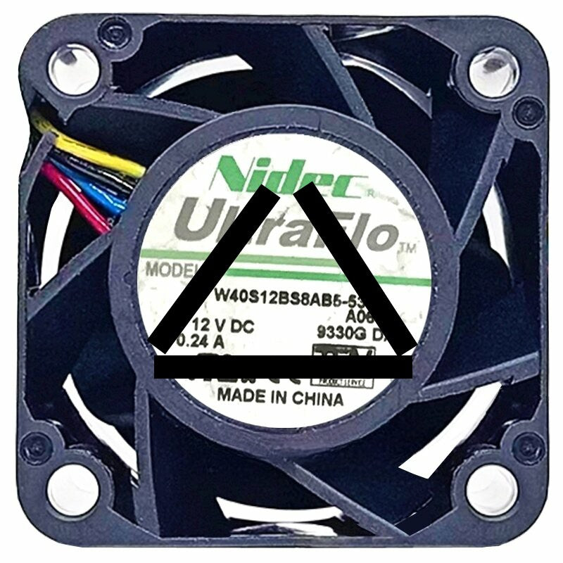 Nidec UltraFlo W40S12BS8AB5-53 DC 12V 0.24A 2 / 3 Wires 4028 Axial Fan