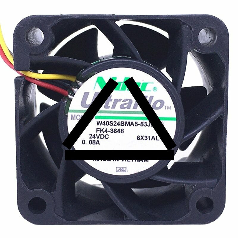 Nidec UltraFlo W40S24BMA5-53J25 DC 24V 0.08A 4028 Axial Cooling Fan