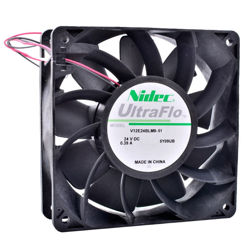 مروحة تبريد خوادم Nidec V12E24BLM9-51 DC 24V 0.39A