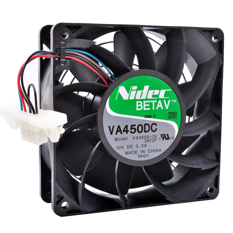 مروحة تبريد صناعية عالية السرعة Nidec V34809-35 DC 12V 3.3A
