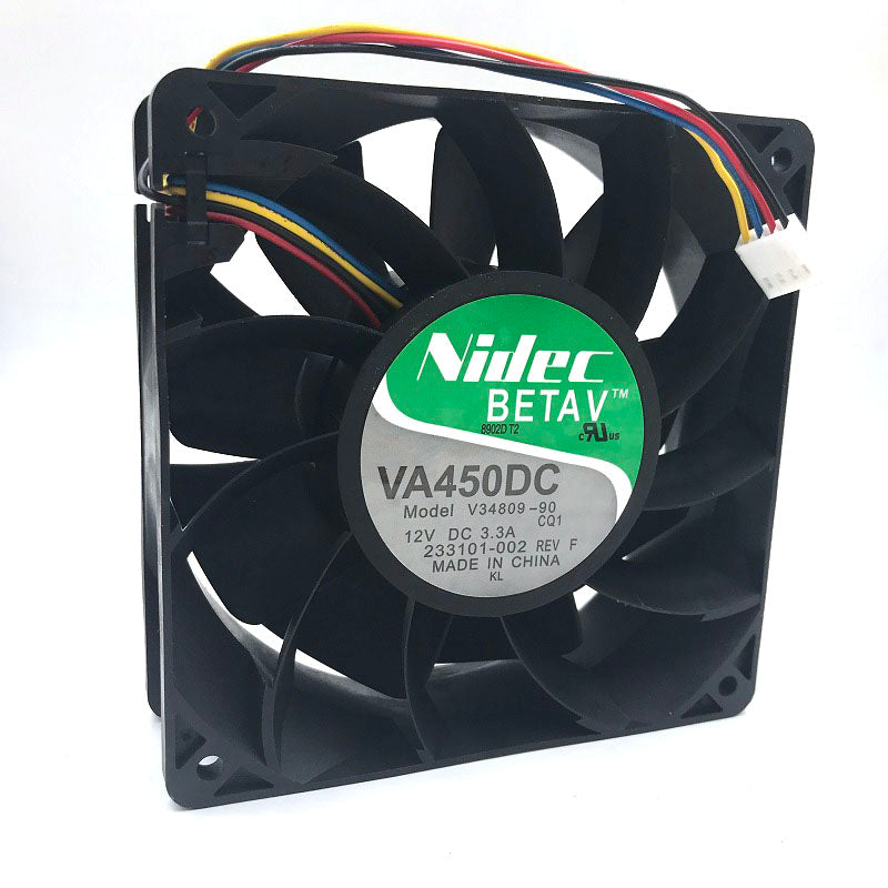 Nidec V34809-90 For Bitcoin miner 120*120*38mm 12V 5200RPM 220CFM power ful fan replace TFC1212DE