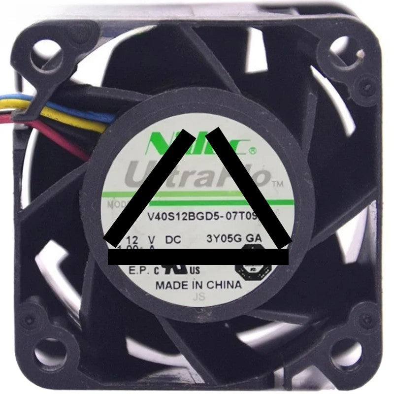 Nidec V40S12BGD5-07T091 12V 1.00A 4 Wires Cooling Fan