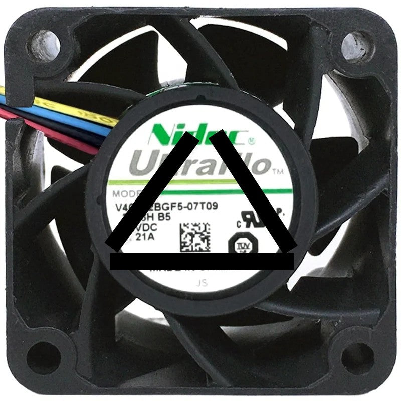 Nidec V40S12BGF5-07T09 DC 12V 1.21A 4 Wires PWM Axial Cooling Fan