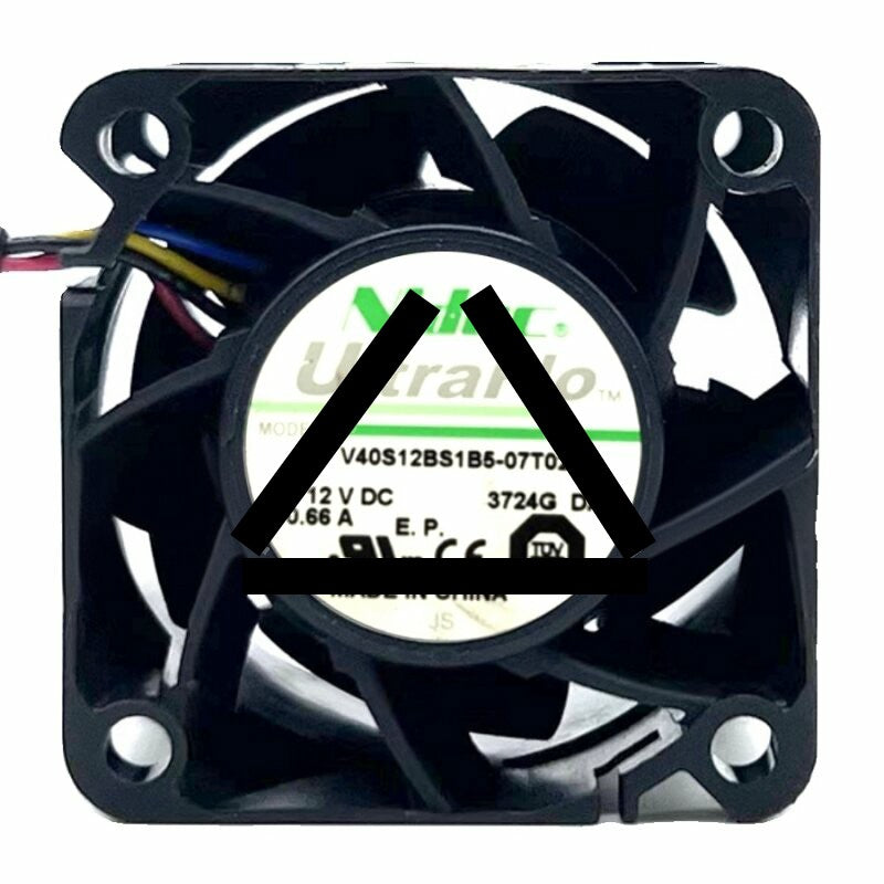 Nidec V40S12BS1B5-07T02 DC 12V 0.66A 2 Wires / 3 Wires / 4 Wires Axial Cooling Fan